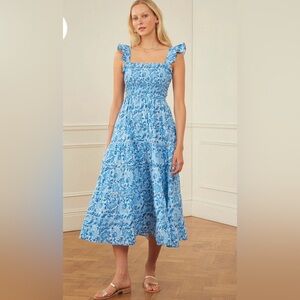 strapless open back dress FINAL SALE PINK CITY PRINTS Katie Dress Poets Stripe – Matilda's Life Style main image 0